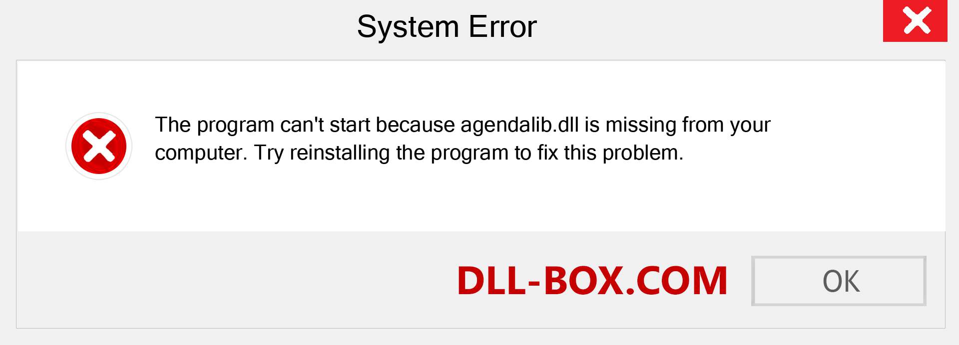  agendalib.dll file is missing?. Download for Windows 7, 8, 10 - Fix  agendalib dll Missing Error on Windows, photos, images